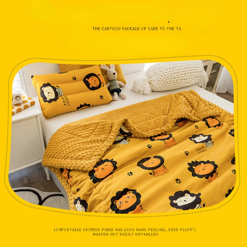 1pcs100x150cmchildren Blankets Breathable Infant Wrap Soft Absorbent Blanket Blankets Cartoon Baby Bath Towe Quilt Baby Quilt