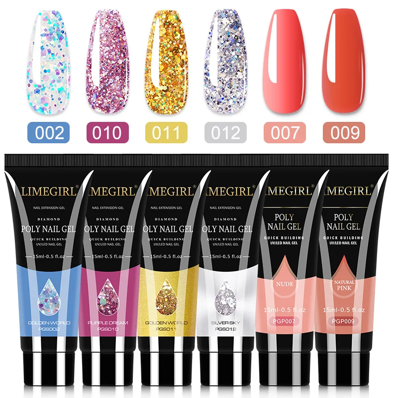 Premium Poly Nail Extension Gel Set for Professional Manicure