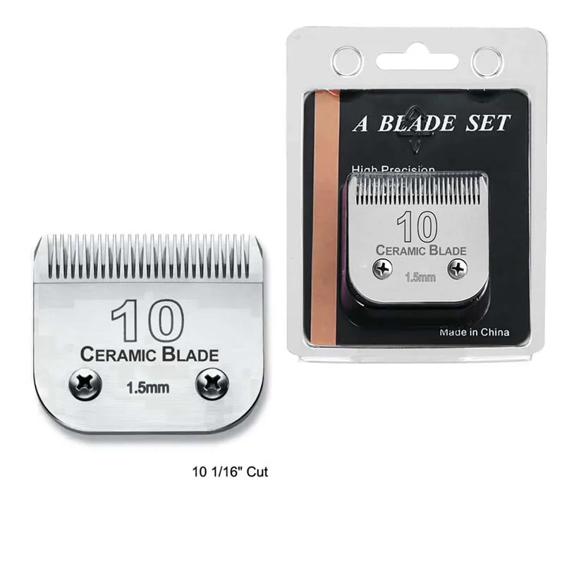 Barber Hair Clipper Blade Pet Grooming Clipper Detachable Pet Clipper Blades Set Compatible With For Most Andis Oster Wahl A5 Clippers Made of Ceramic Blade&Carbon Steel