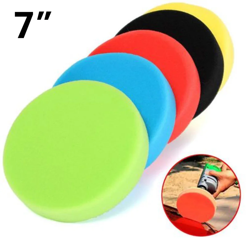 5pcs 7 Inches Car Polishing Pad For Glass Polishing Car Maintenance Tools