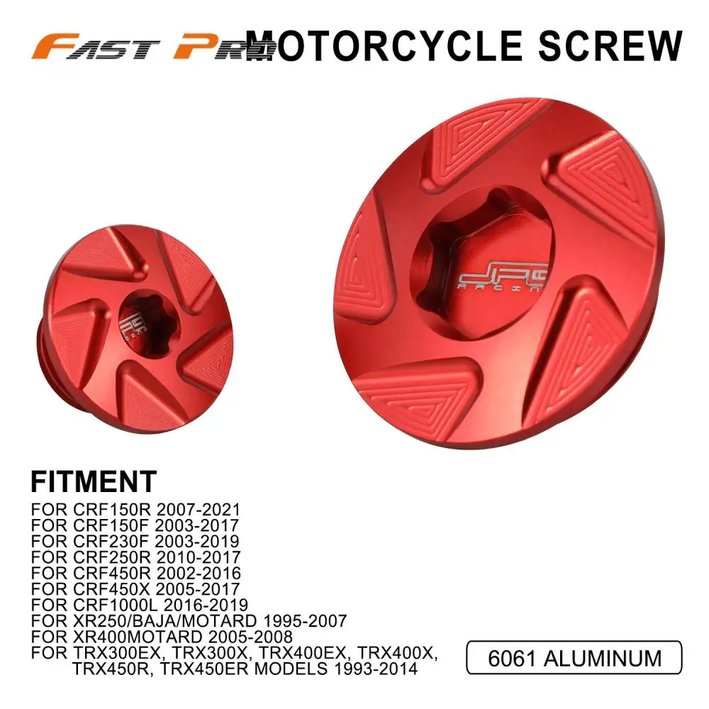 Engine Timing Plug Bolt Set For Honda CRF150R CRF250R CRF450R CRF450X XR250 BAJA MOTARD XR400 TRX400EX TRX450R TRX450ER