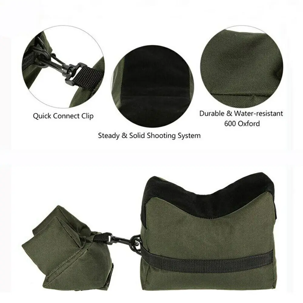 Hunting Shooting Sand Bag Kits Front & Rear Range Gun Bench Rest Stand Front Rear