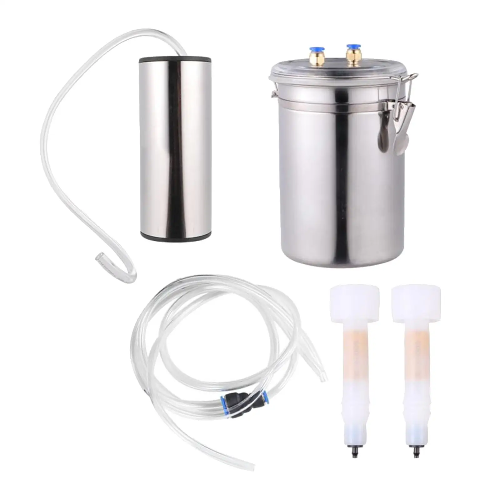 

Electric Milking Machine 2L Stainless Steel Bucket Milker Double Head Cow Milking Machine Milker Machine for Cow Household Milk