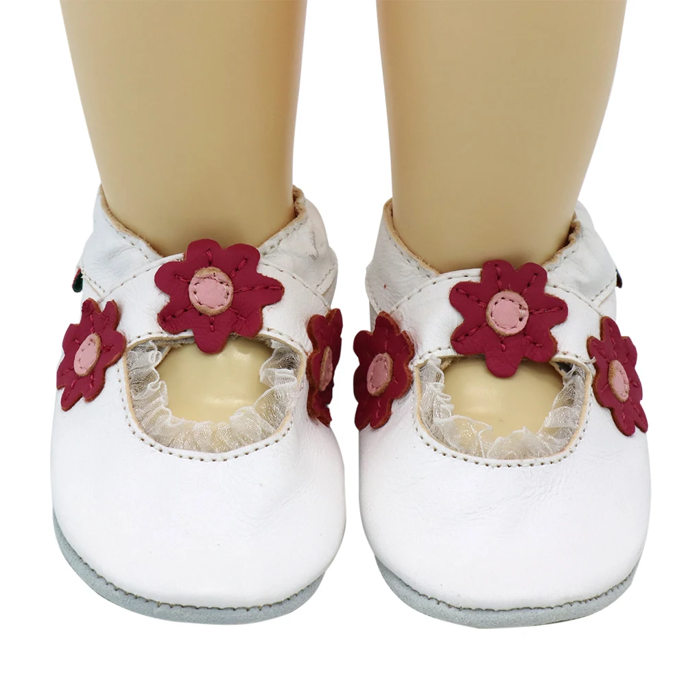 carozoo mary jane cream 18-24m soft sole leather toddler shoes 