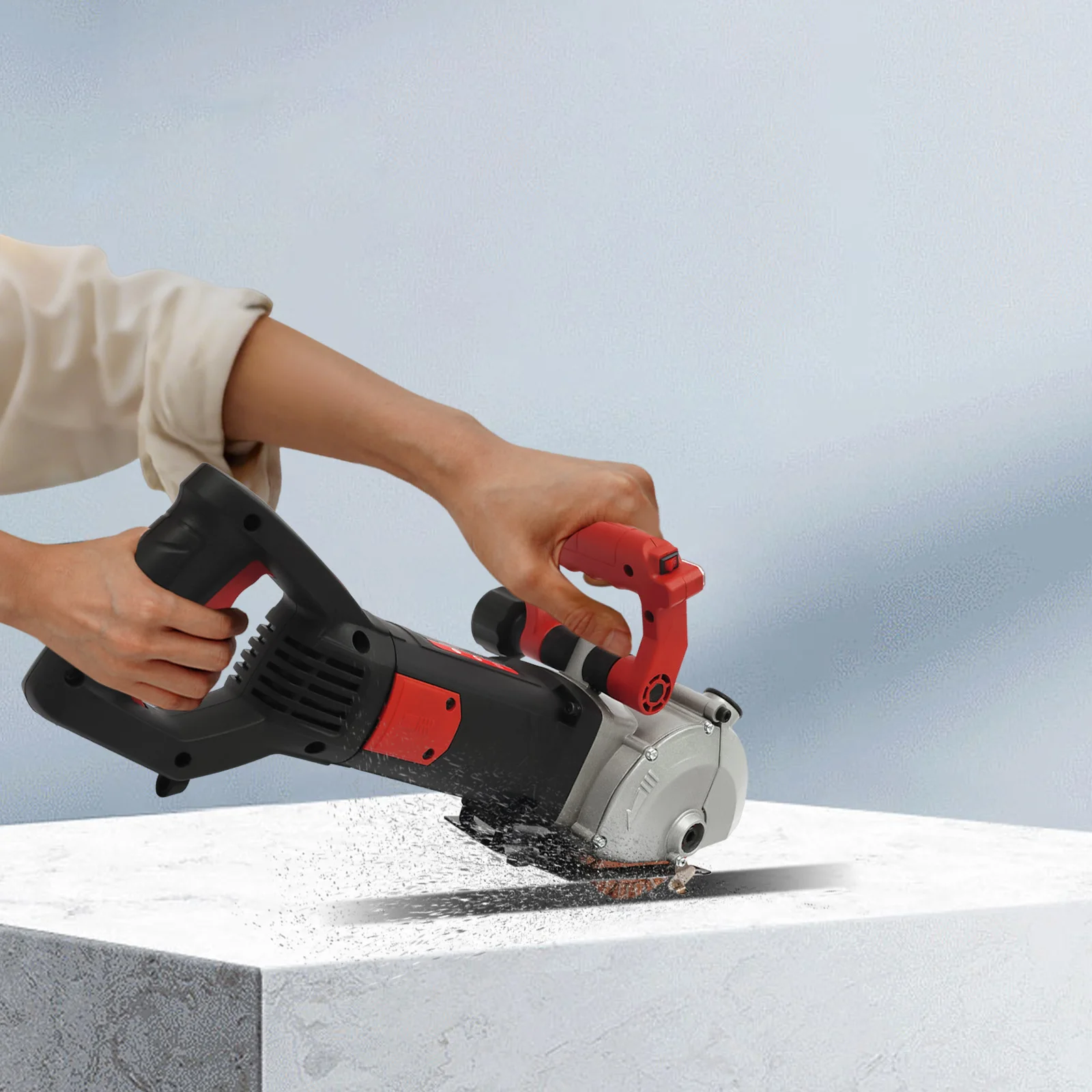 4800 W Automatische Wandnutmaschine 220 V Wandschlitzmaschine Staubfreies Beton Ziegel Schlitzwerkzeug Wandschneidemaschine – Detail 2