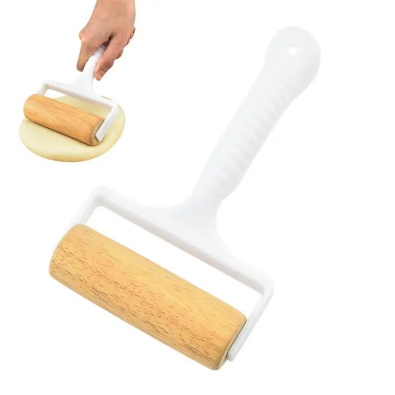 

Leese Wooden Rolling Pin Hand Dough Roller Fondant Cookie Pastry Dough Chapati Pasta Bakery Pizza For Kitchen Tool Dough Roller