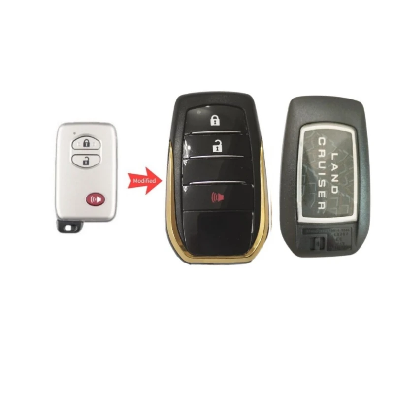 

Modified For Toyota C-hr Land Cruiser 200 Avensis Auris Corolla Remote Smart Car Key Shell Case 2/3/4 Button fob Toy48