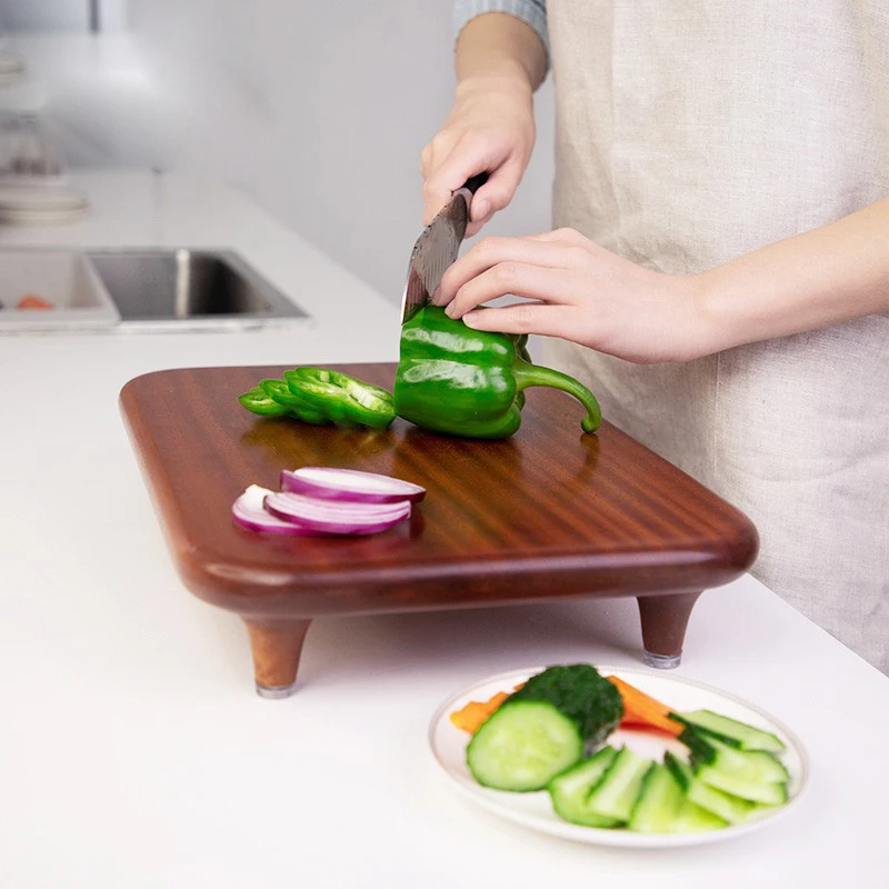 Green Cutting Board Round Double-sided Chopping Board Kitchen Supplies  Anti-mildew PE Cutting Board Anti-skid Chop Bone - AliExpress