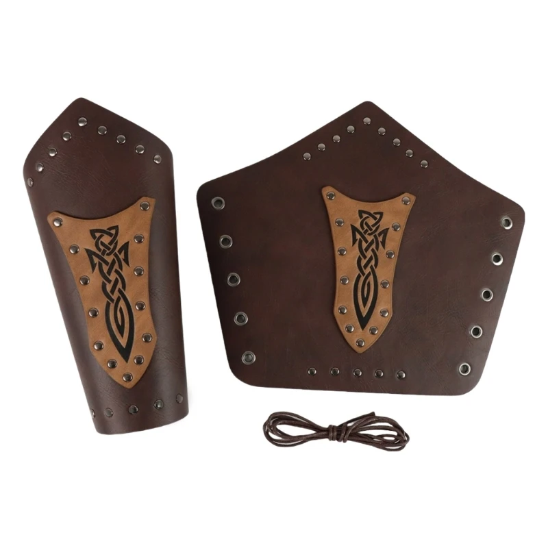 Cosplay Wrist Gauntlet Men Middle Ages Gauntlet Cosplay Bracer Wristband for Men