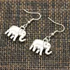 New Fashion Handmade Lovely Thailand Mounts Elephant Pendants Silver Color Earrings For Womens Style 3