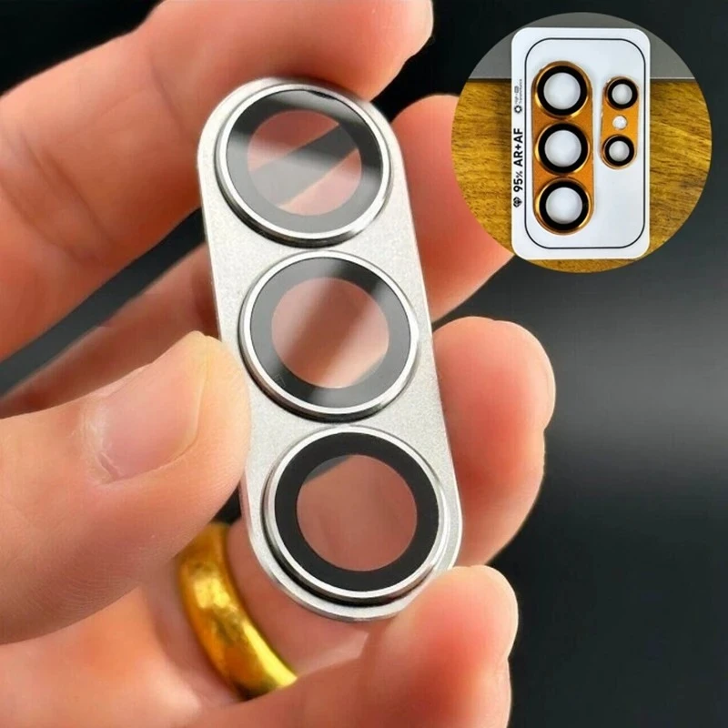 Luxury Armor Metal Lens Film - Premium Tempered Glass Camera Protection