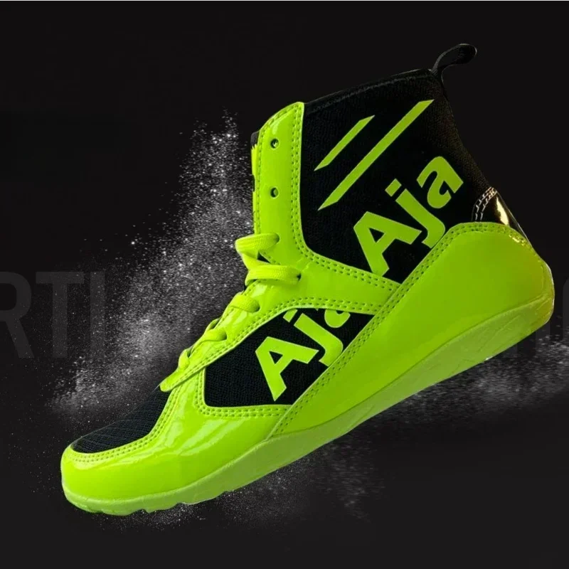 Luxury Brand Wrestling Shoes for Women Green Gym Shoes Lady Brand Designer Boxing Shoe Big Boy Competition Sports Fighting Boots