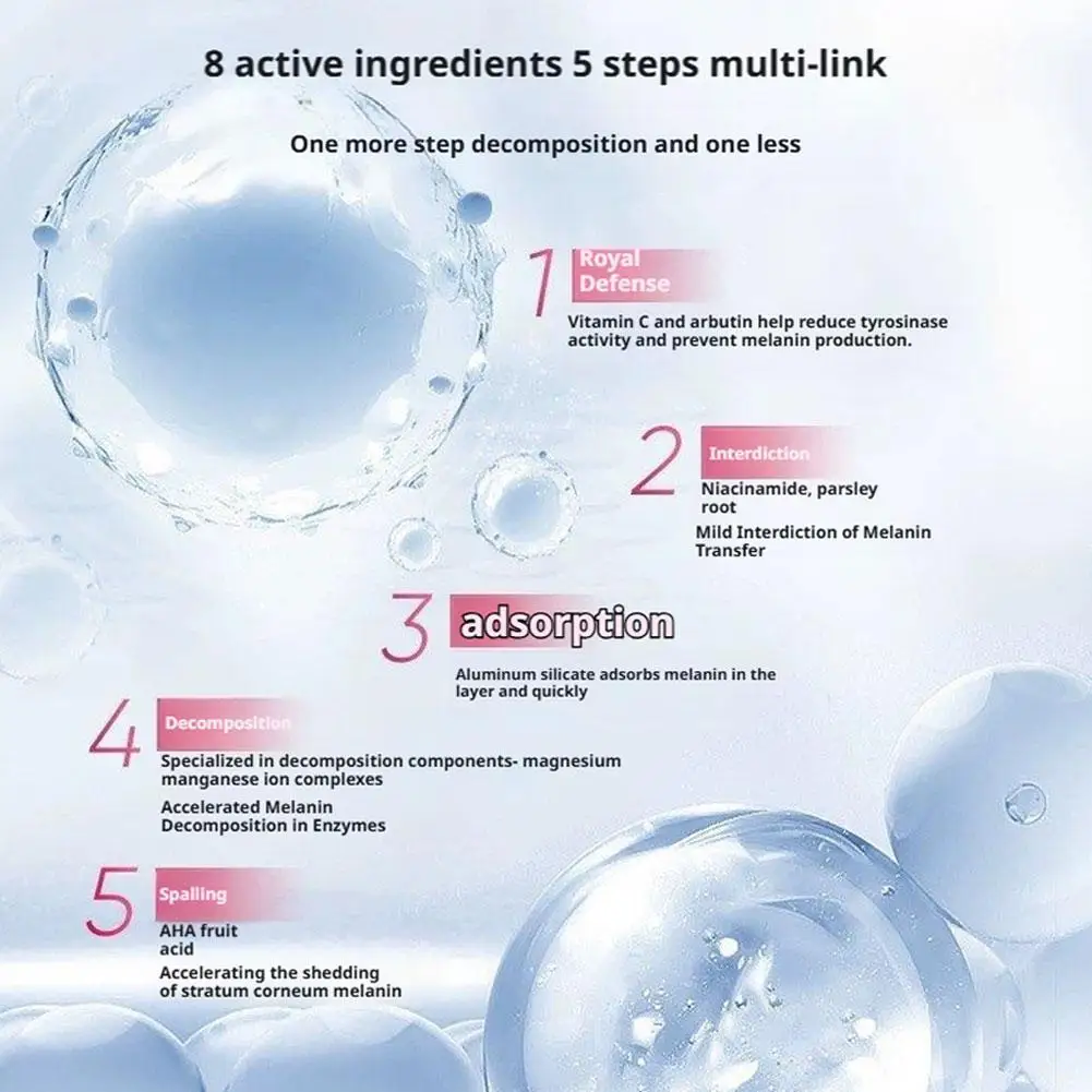 ACM DEPIWHITE جوهر مكثف مضاد للبقع البنية يطفو الم...