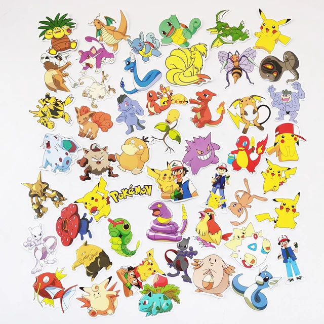 Pokemon Kanto to Kalos Stickers