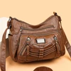 Women's Vintage Handbags and Purses Retro Design Female Shoulder Crossbody Bags for Women 2023 Soft Pu Leather Travel Bag Sac