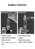 Aquarium CO2 bubble meter Water injection version CO2 regulator Generator reaction System fish tank CO2 equipment accessories 2