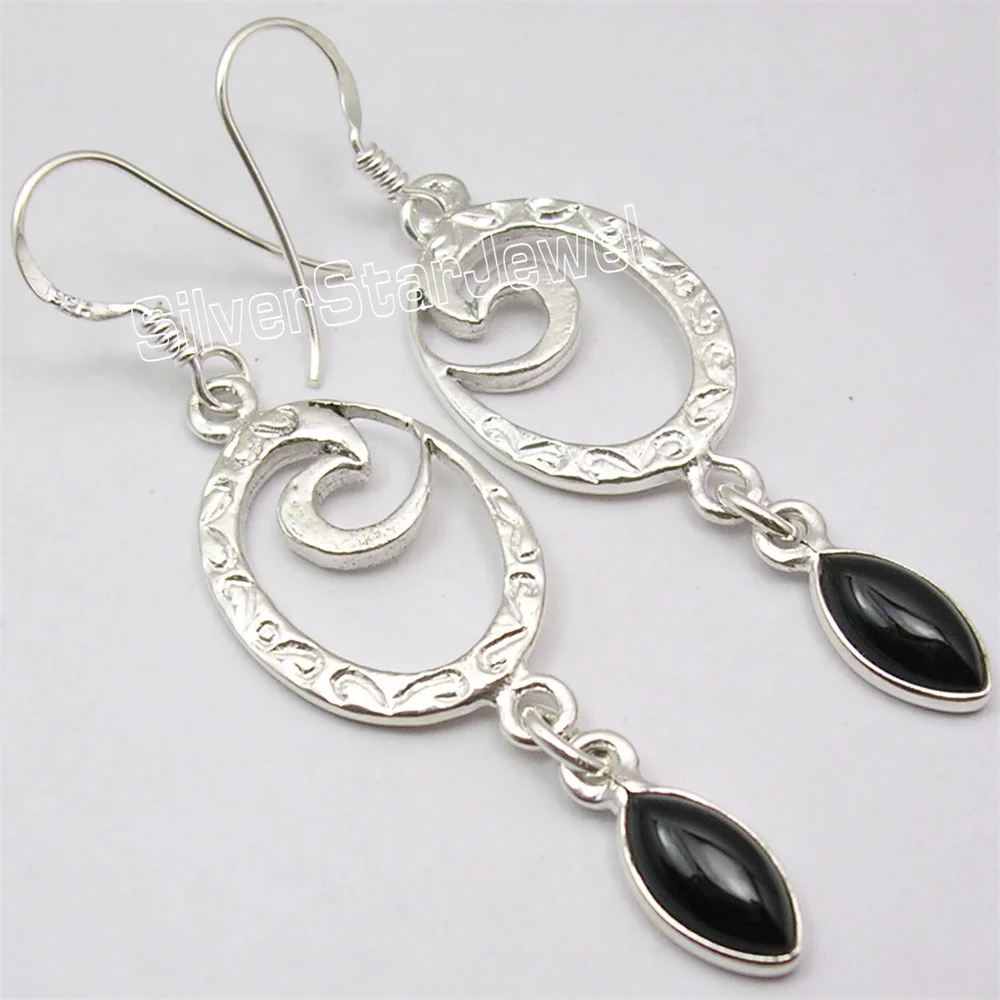 Many Color Semi-precious Stone   Dangling Earrings 2.1