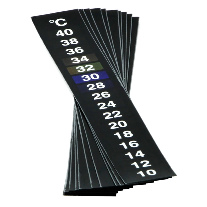 10Pcs Adhesive Thermometer Strip Fast Check Reusable Digital Temperature Sticker temperature sticker