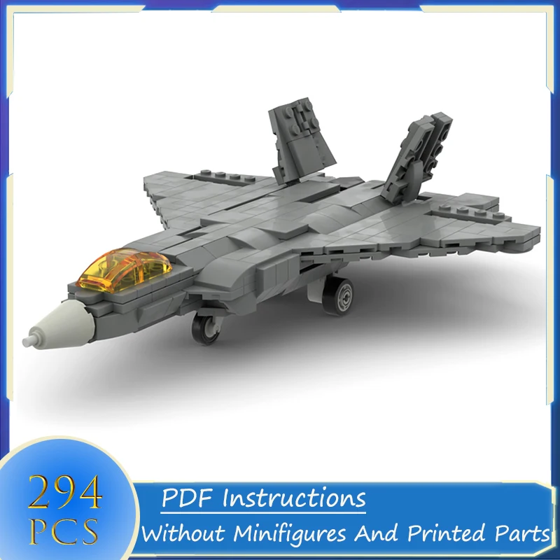 

WW2 Military Weaponry Series F-22 Raptor V2 Fighter Building Block High-Tech Aircraft Model Creative Bricks Toys for Gifts