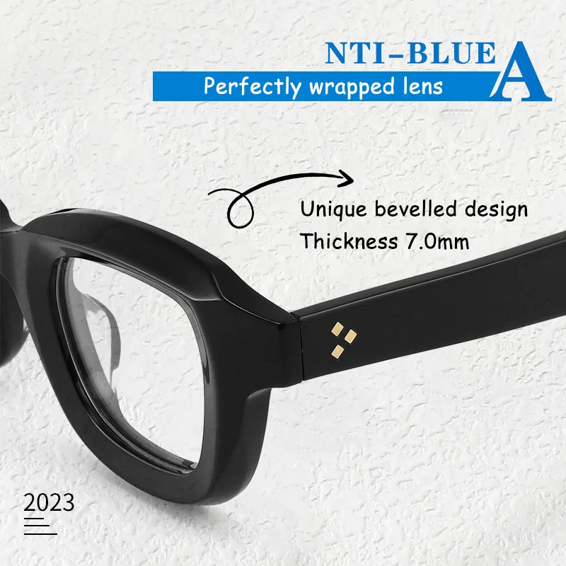 Women's Glasses Photochromic Anti Blue Light Lens Men's Reading Glasses New Arrival Trendy Acetate Frame Replicas Luxury Brands