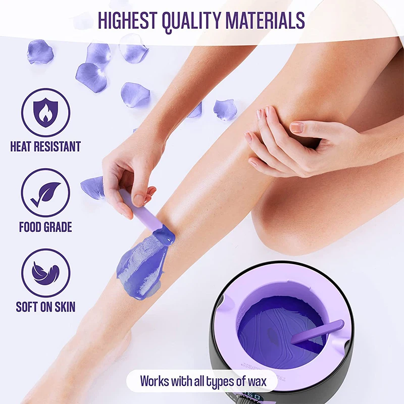 Wax Warmer Thickening Heat-resistant Silicone Bowls Hair Removal Wax Replacement Pot Bowls Hair Removal Reusable Waxing Pot Bowl 3