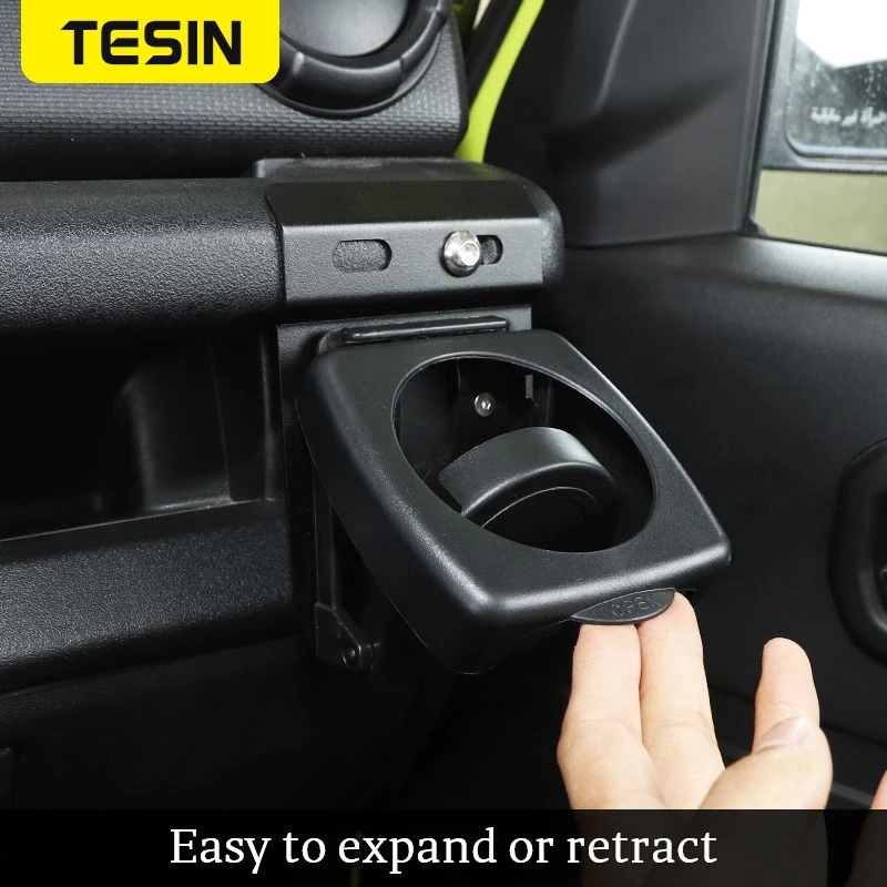 TESIN 자동차 접이식 물병 컵 홀더 브래킷 스즈키 지미니 2019 2020 2021 2022 2023 2024 2025 음료 홀더 액세서리