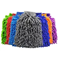 Microfiber Car Wash Mitt Double Sided Chenille Auto Gloves Ultra Absorbent Wash Car Sponge Scratch Free Microfiber Car Cleaning 1