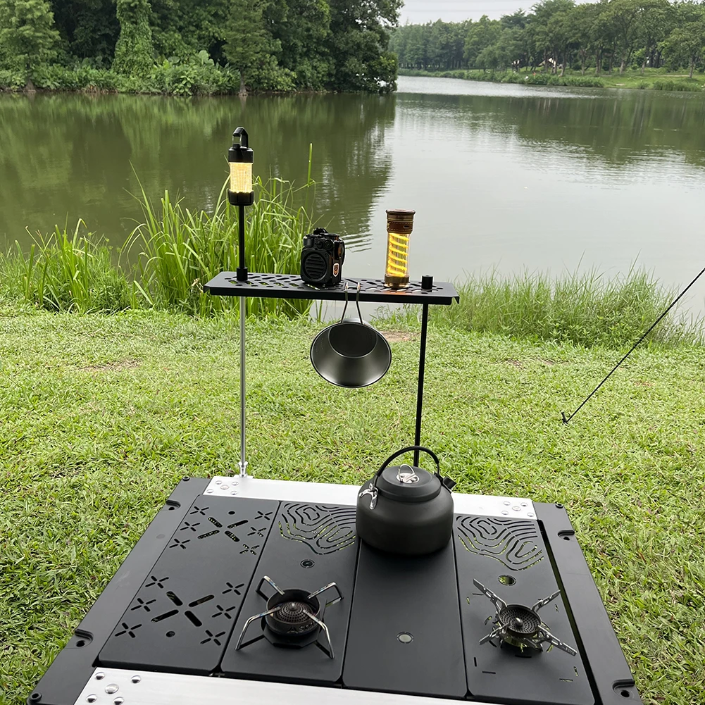Aluminum Alloy Portable Camping Lamp Holder for IGT Tables
