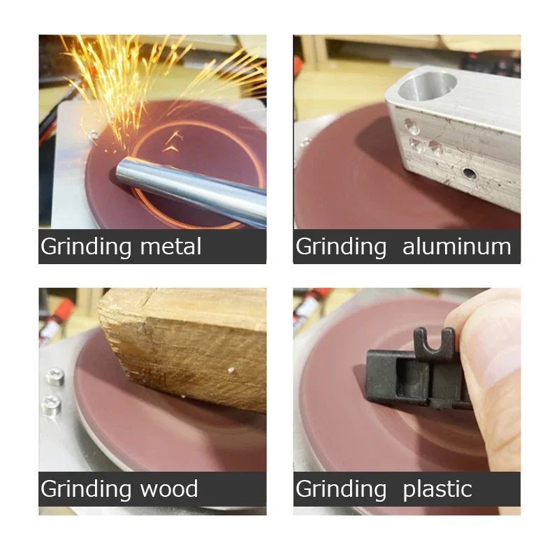 Mini Bench Disc Sander 220V Sanding Roller Electric Edge Sharpener 7 Variable Speed Self-adhesive Benchtop Grinding Machine electric grinder,electric sander