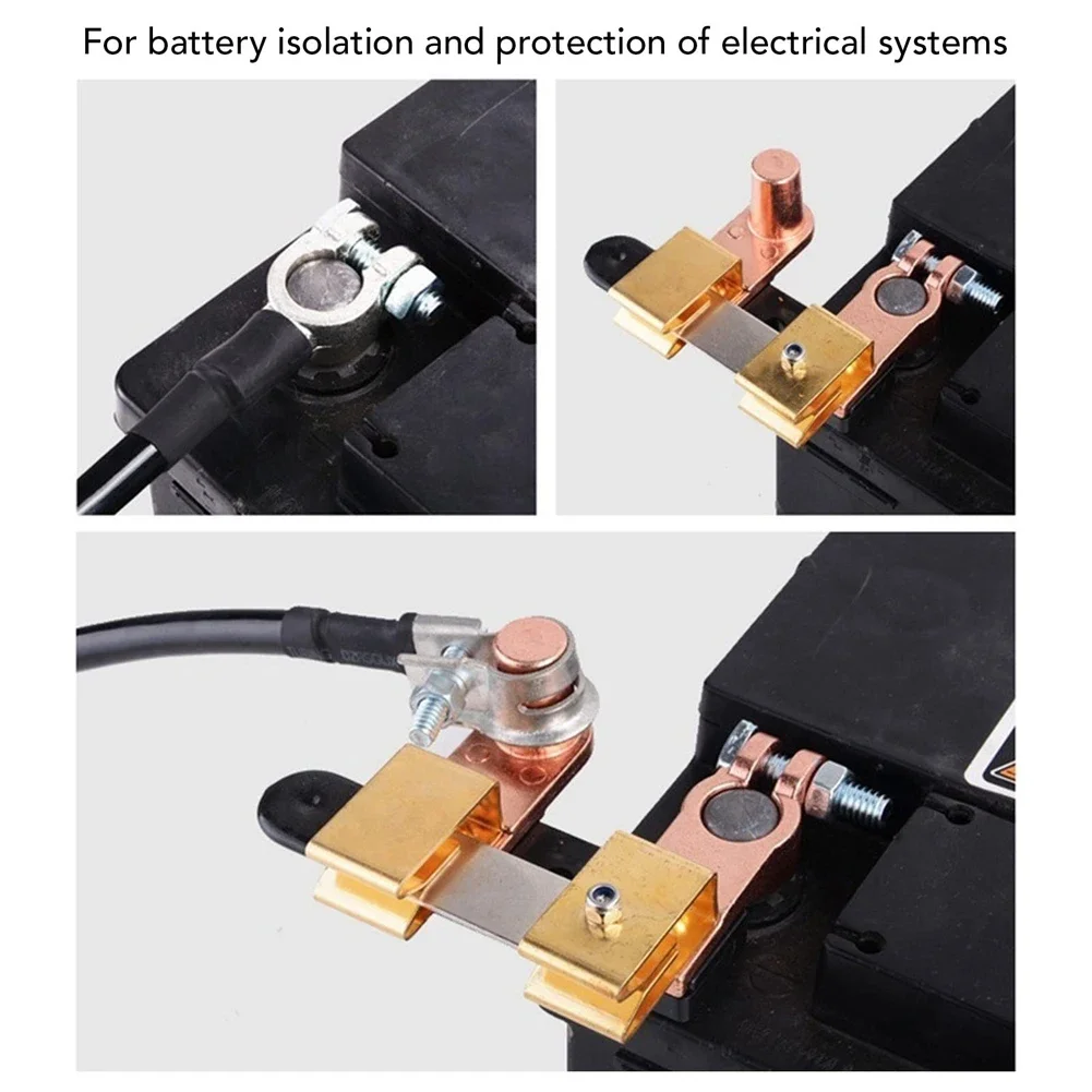 Vertical Knife Blade Negative Battery Cut Off Master Brass Battery Master Switch Power Cut Off Isolator for Truck ATV Boat