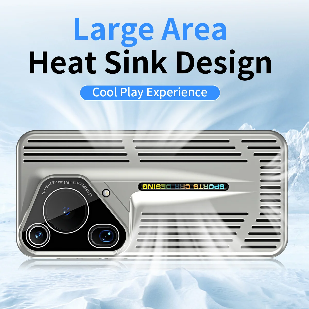 Luxury Blade Cooling Heat Dissipation Shockproof Phone Case