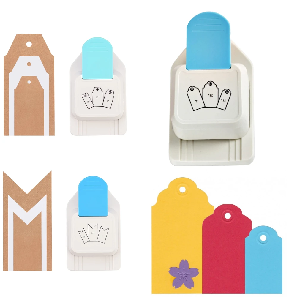 

Треугольный/трапециевидный/цветочный дырокол, бирка для одежды, дырокол, прямая Подарочная бирка, бумажные ручные Дыроколы, сделай сам, Закладка, скрапбукинг, рукоделие