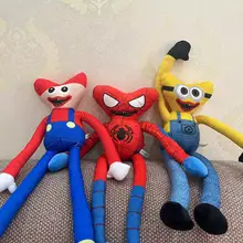  New Christmas Snowman Clown Double Head Scary Plush Toy Doll Wuggyed Huggyed Kiss Missy Anime Cartoon Stuffed Doll 