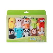 

Cute Baby Plush Soft Toys Marionetas Mano Peluche Chat Stitch Panda Furry Hand Finger Puppets Juguetes Para Bebes Animales Dolls