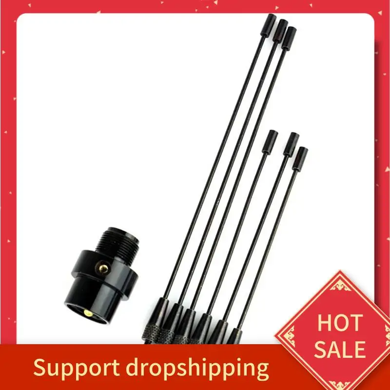 B44C 6 세트 전자 액세서리: 3 세트 안테나 UHF-F 10-1300Mhz 안테나 및 3 세트 듀얼 밴드 안테나 UHF / VHF 144/430Mhz 2.15
