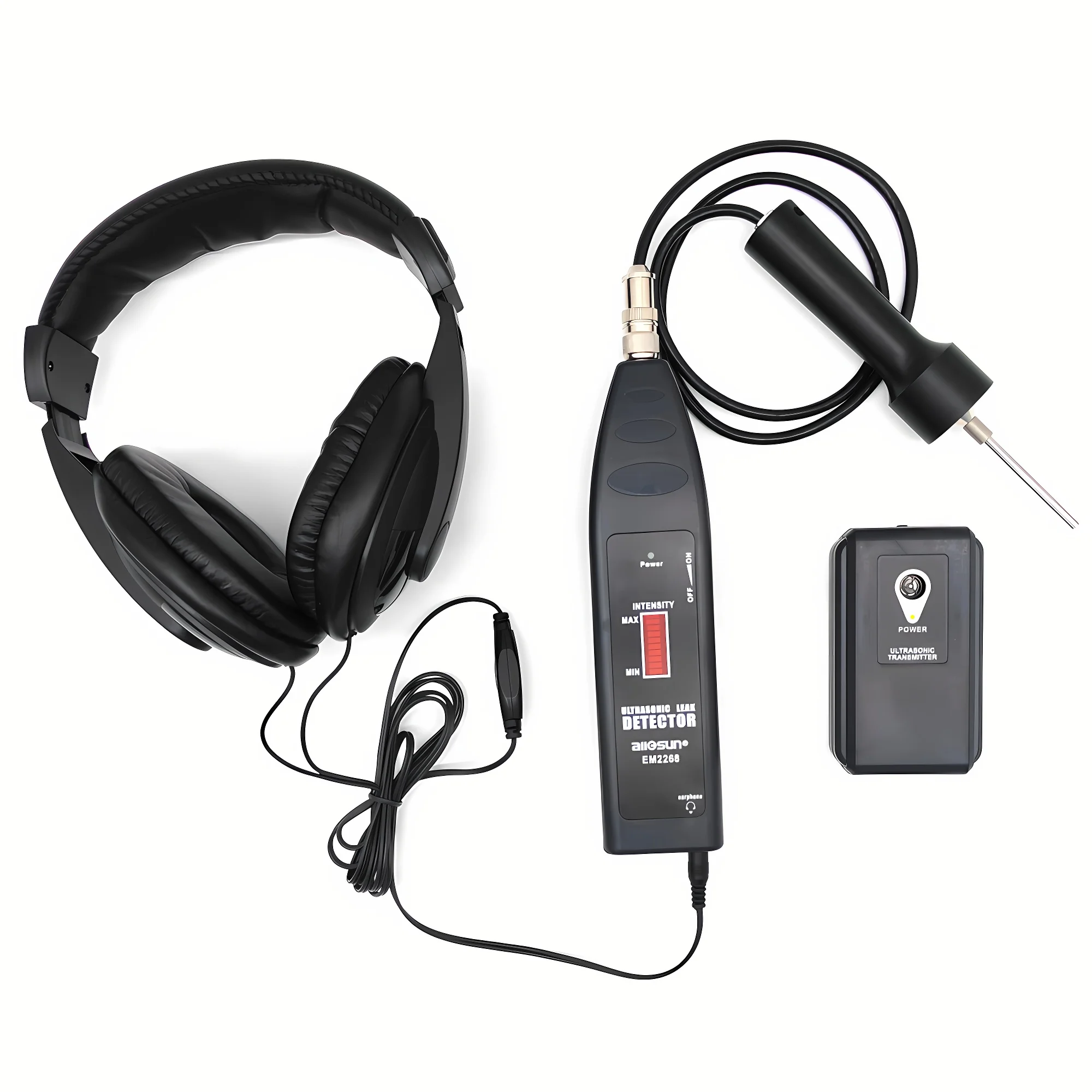 EM2268 초음파 누출 감지기 송신기 36KHz-44KHz 센서 가스 누출 다기능 가스 분석기