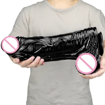 39*10CM Huge Black Dildo with Suction Cup Monster Dildo Realistic Penis Female Fast Orgasm Masturbator Big Dick Adult Sex Toys 4