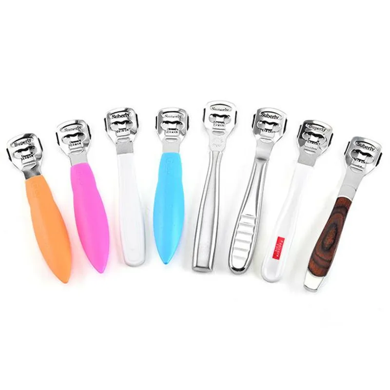 복숭아 나무 발 피부 면도기, 옥수수 큐티클 커터 리무버, 래프 페디큐어 파일, 발 굳은살 10 개 날, 발 관리 도구, 신제품