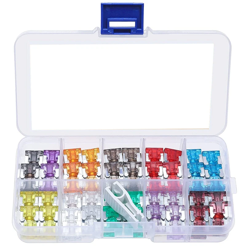 

120 шт. комплект автоматических предохранителей-Стандартный комплект для автомобилей/домов на колесах/грузовиков/мотоциклов-мини-предохранитель с лезвием Авто + автоматический Съемник предохранителей