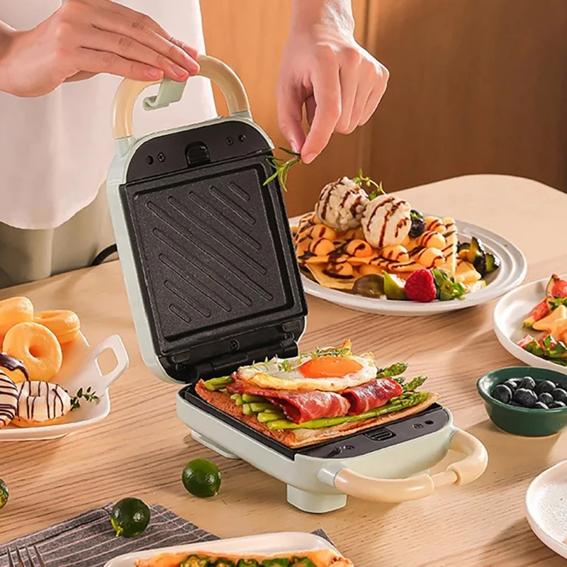 Electric Sandwich Maker Toaster Making Machine Breakfast Sandwiches Waffles Taiyaki Takoyaki Donuts Baking Pan Oven Molds