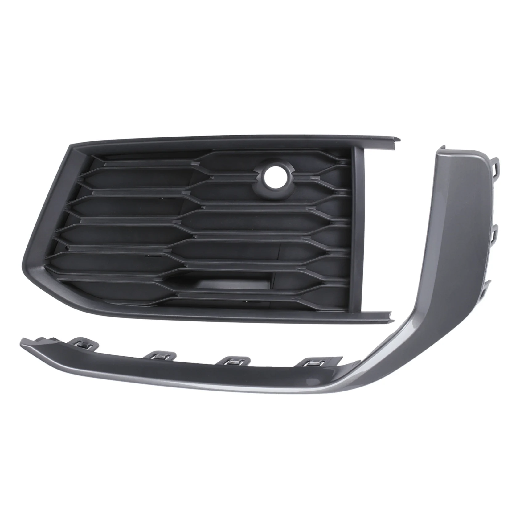 

For A6 C8 2019-2021 Left Side Front Lower Bumper Fog Light Grille Cover Trim