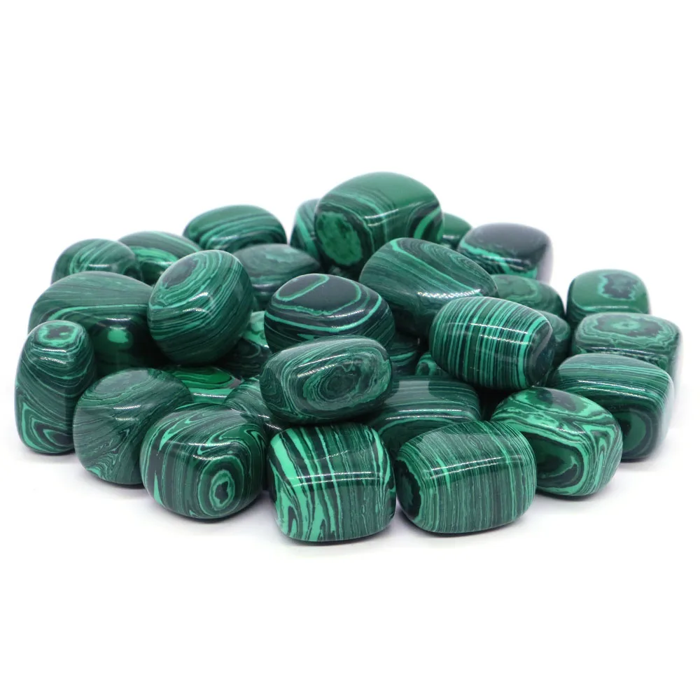 Tumbled Stones Malachite Turquoise Reiki Healing Crystal Energy Ore Minerals Gems Specimen Home Garden Tank Aquarium Decoration
