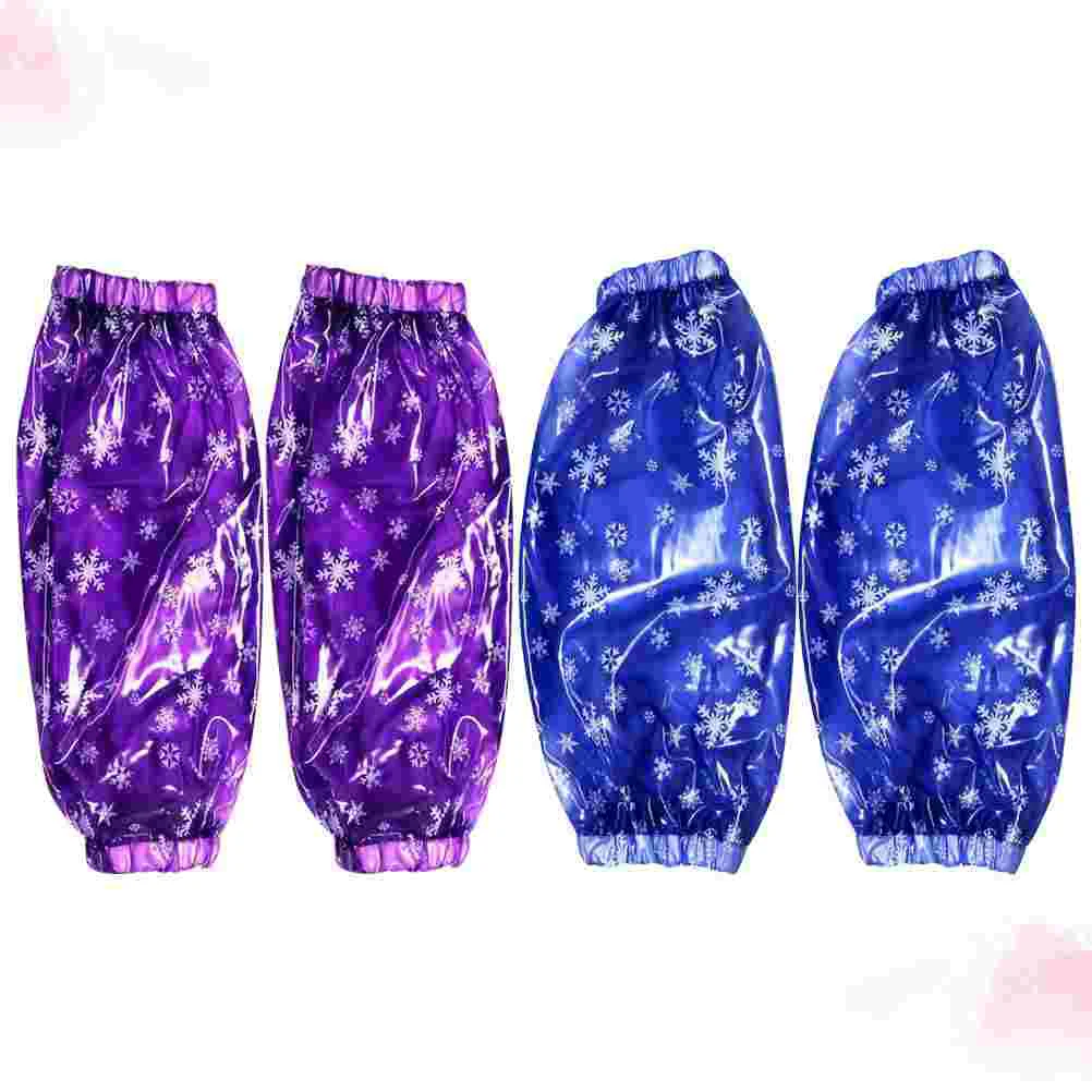 

2 Pairs Waterproof Sleeve Cleaning Oversleeve Kitchen Arm Cuff Protector Women Miss Work