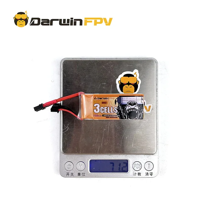 Batterie LiPo 11.4V 1150mAh 60C pour Drone - Lot de 1, 2 ou 4