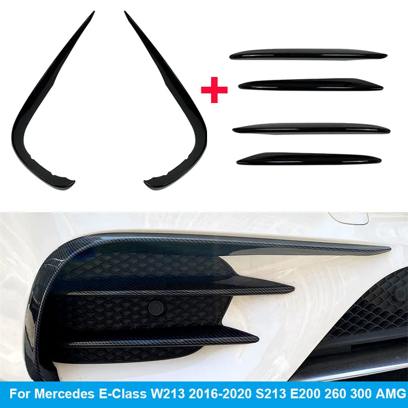 

Glossy For Mercedes-benz E Class W213 S213 E200 260 300 AMG 2016-2020 Front Bumper Front Bar Wind Knife Wind Knife Car Bumpers
