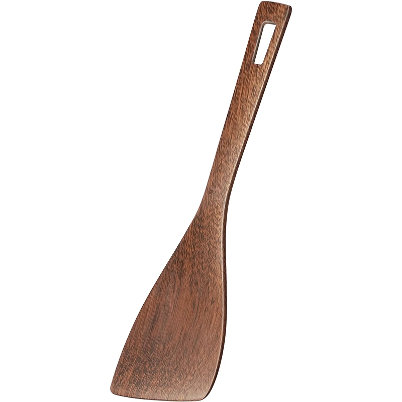LFGB Certificated Wenge Spatula Ultra Thin Kitchen Turner Whole Log Cutting Wood Shovel Finely Polished Non-stick Cooking Tool