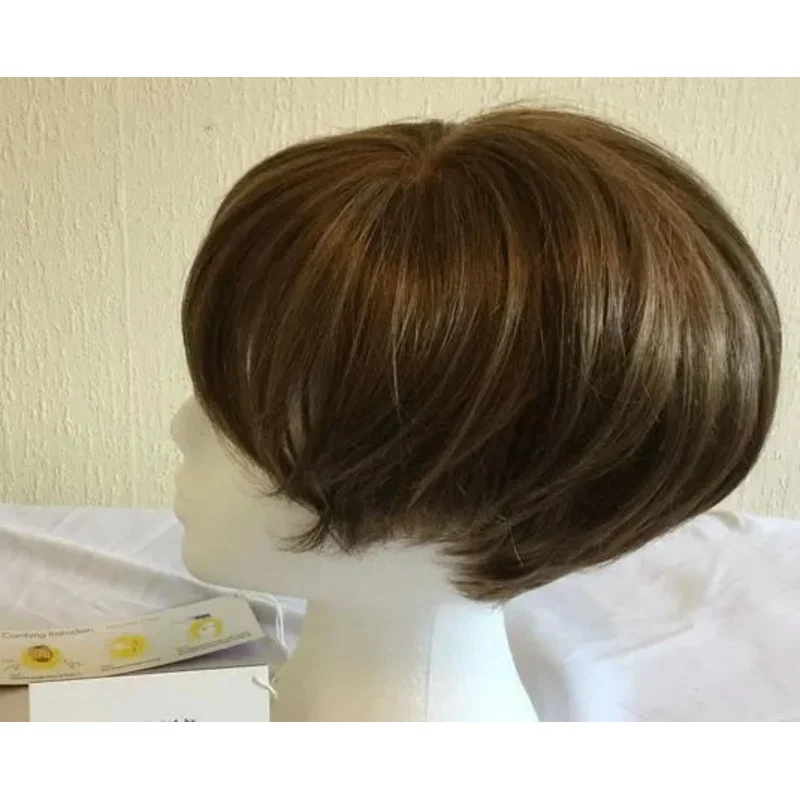 Tiana XO 라이트 초콜릿 여성용 모노필라멘트 탑 가발 by Amore Rene of Paris