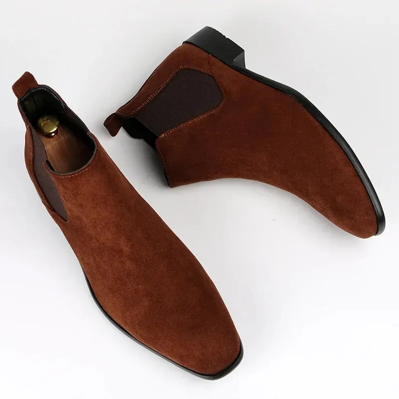 Herren Schlupf-Chelsea-Stiefeletten - Knöchellang mit Profilsohle