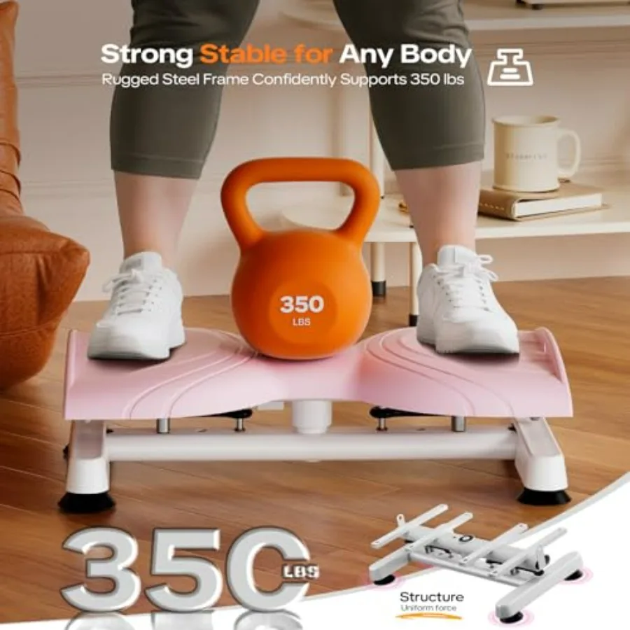 Waist Twister Machine Exercise, Noiseless Anti-Slip Ab Twister Board for Women & Men, Core Abs Workout Home Gym Exercise Equipme