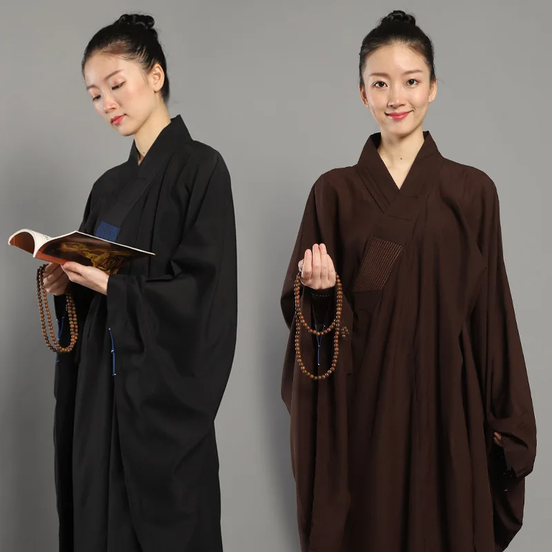 Chinese Traditional Clothings for Monk Costume Monk Robe Buddhist Clothing Meditation Zen Shaolin Hanfu Taoism Tibetan Clothes